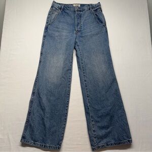 We The Free Baggy Wide Leg Jeans 28 High Rise 90s